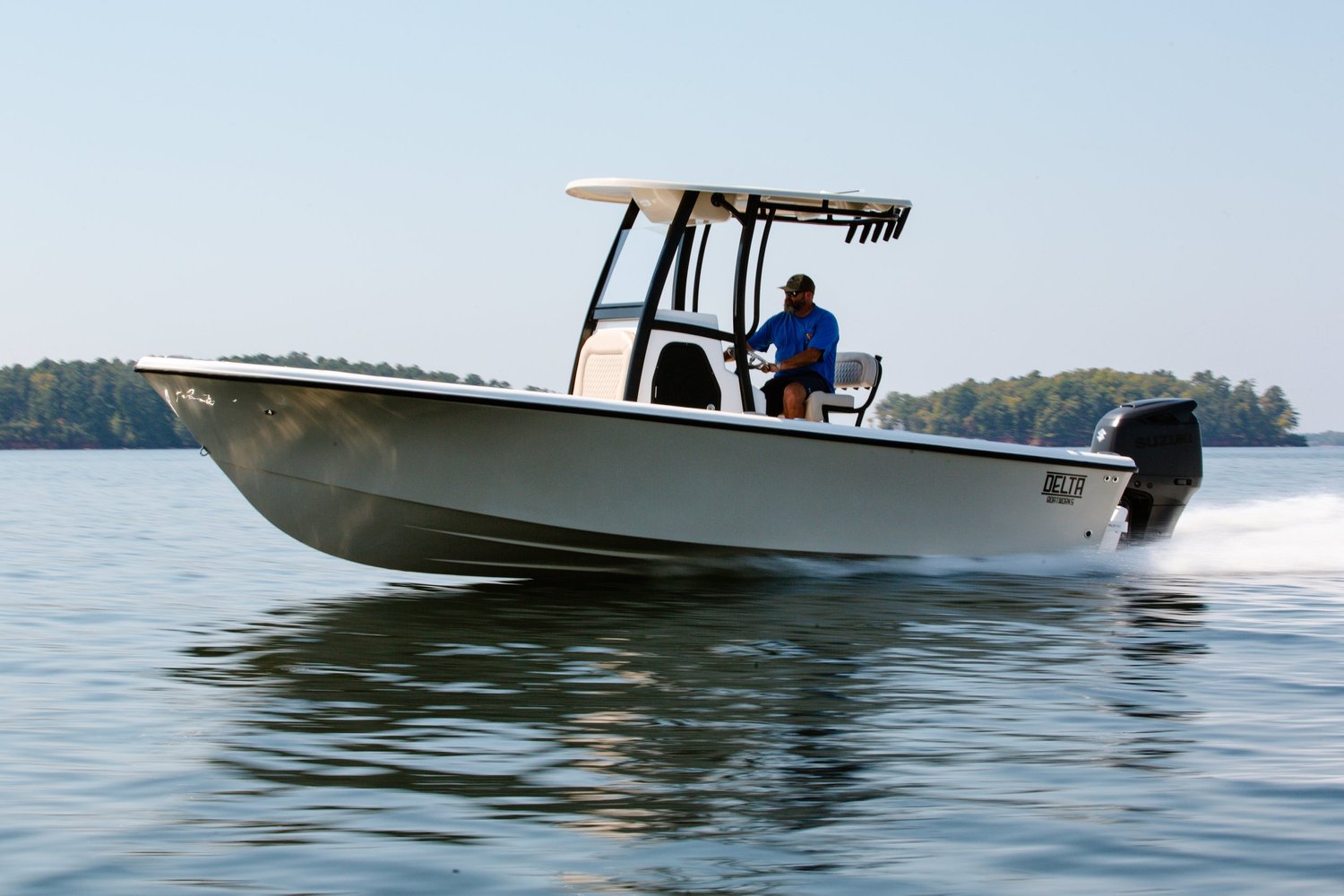 Delta Boatworks on the water